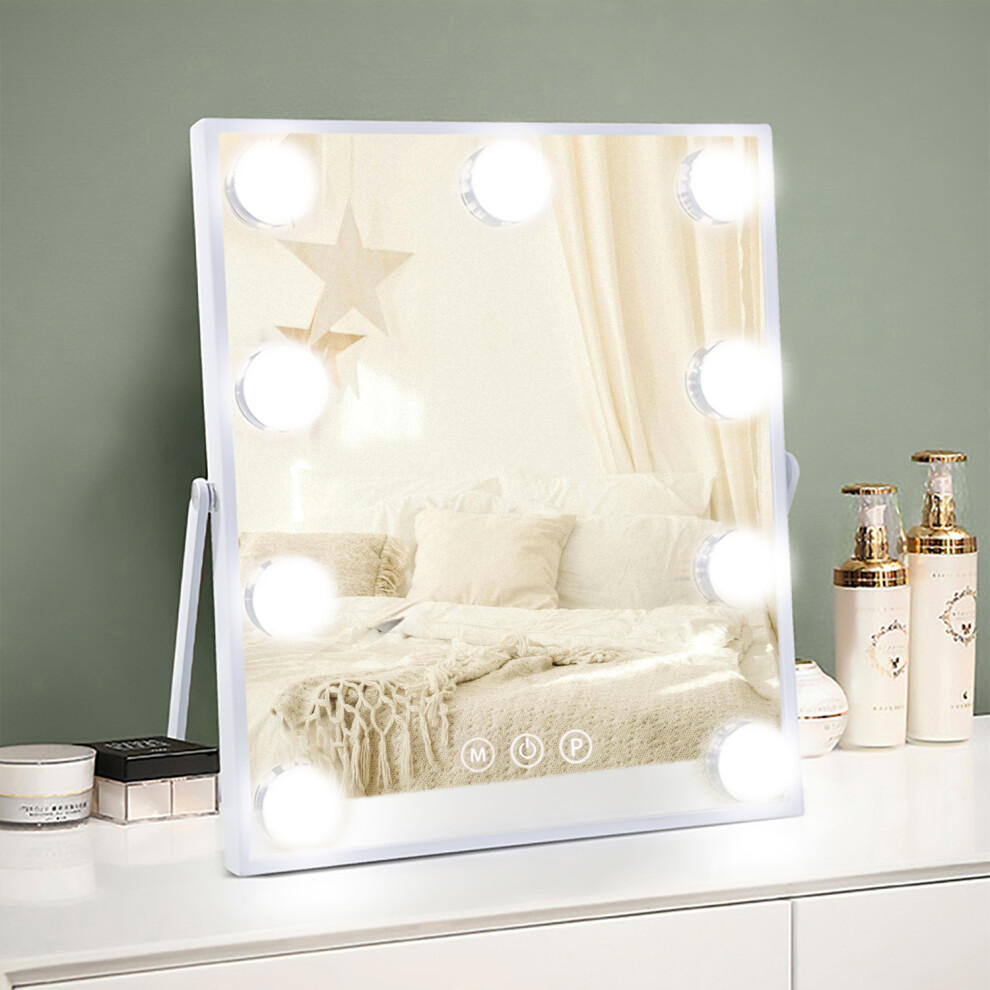 Hollywood Vanity Mirror 25x31cm, 9 Dimmable LED Bulbs SKU:MT002530