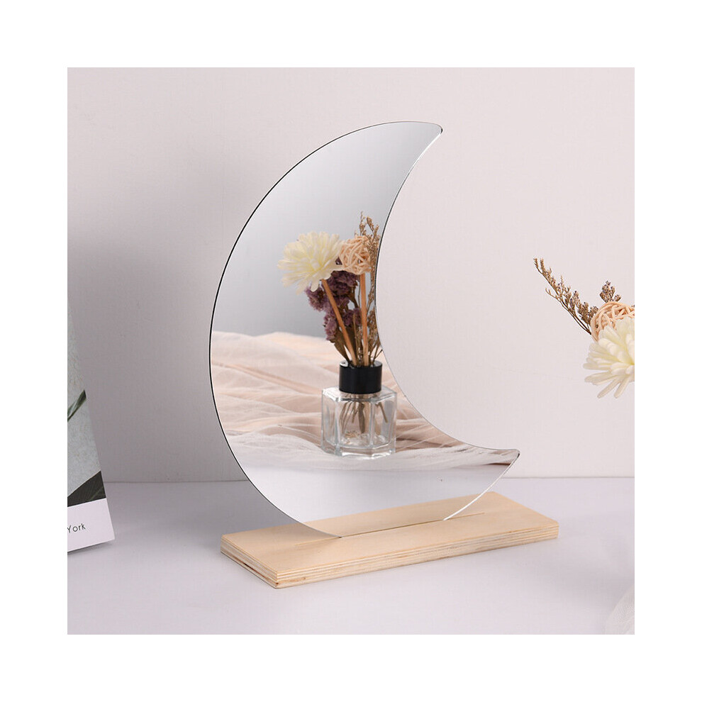 Home Decoration Mirror Bathroom Accessories Irregular Acrylic Mirror Home Desktop Makeup Mirror Creative Standing Mirror