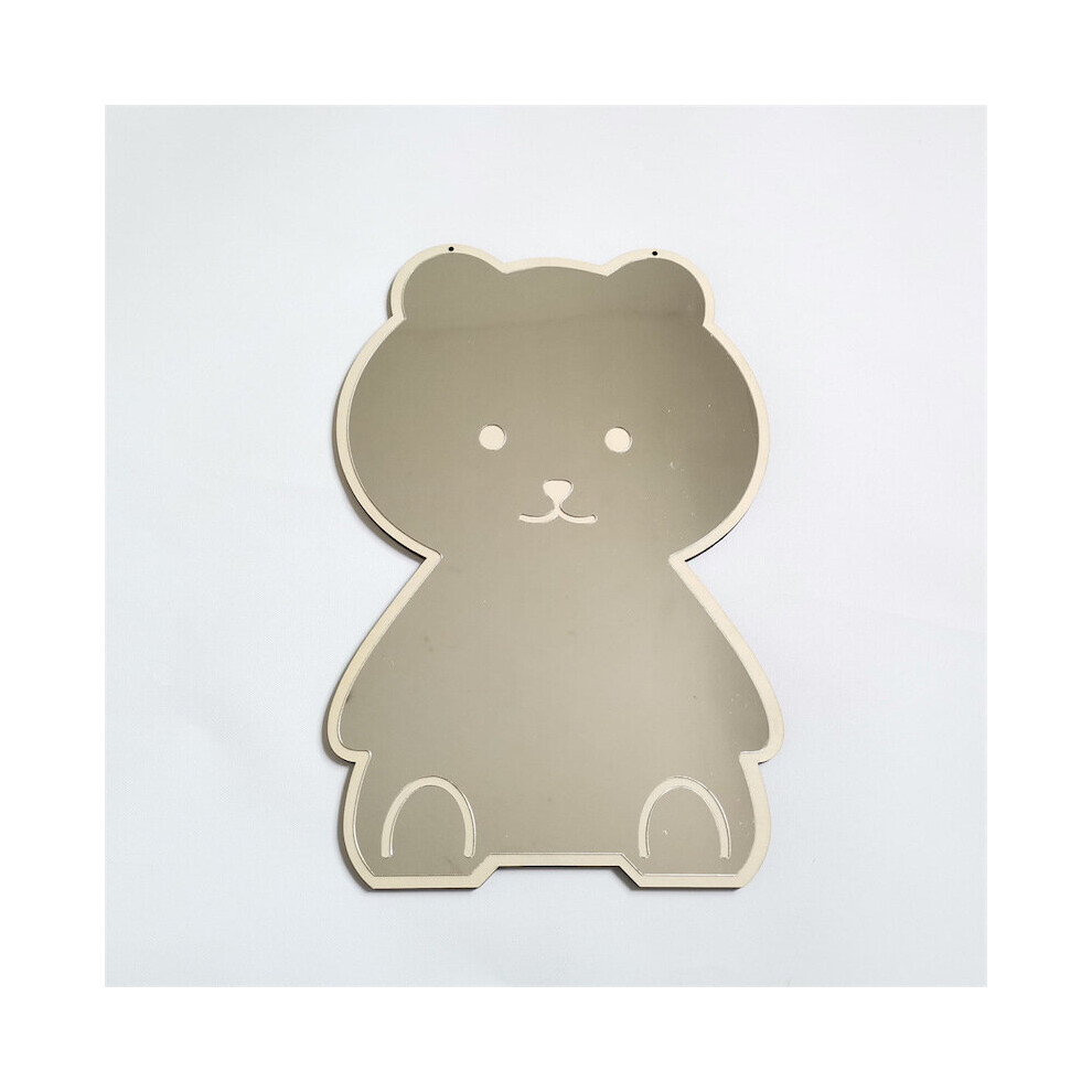 INS Creative Decorative Mirror for Kids Room Bear Rabbit Shape Acrylic Mirror Baby Photo Props Nordic Home Nursery Decor