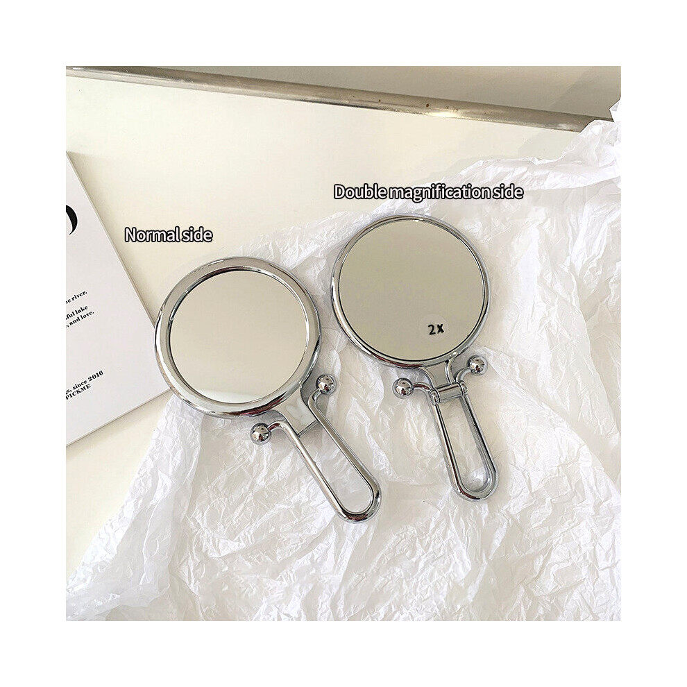 Ins Folding Cosmetic Mirror Mini Make Up Mirrors Hand Held Makeup Mirrors Colorful Desktop Decorative Mirror Living Room Deocr - Image 3
