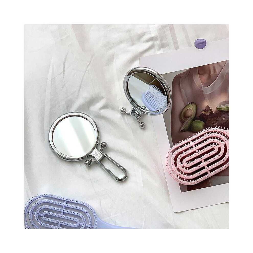Ins Folding Cosmetic Mirror Mini Make Up Mirrors Hand Held Makeup Mirrors Colorful Desktop Decorative Mirror Living Room Deocr - Image 4