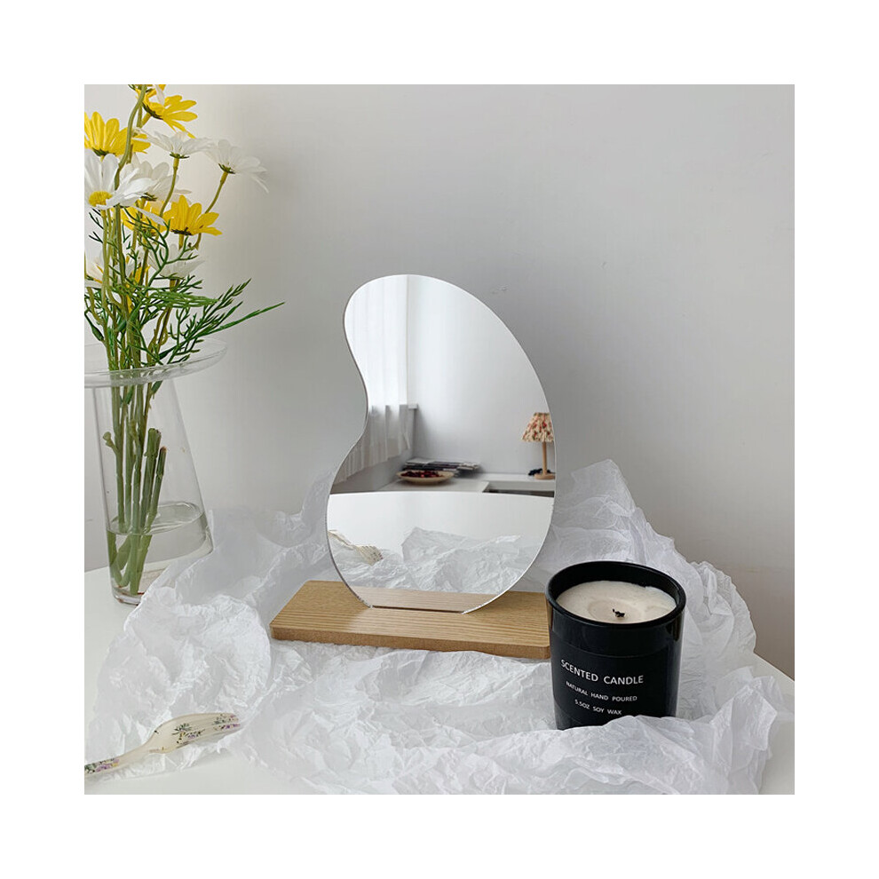Ins Irregular Makeup Mirror Decorative Mirrors for Bed Room Home Decor Beauty Standing Mirror Cosmetic Stage Photo Tools - Image 5