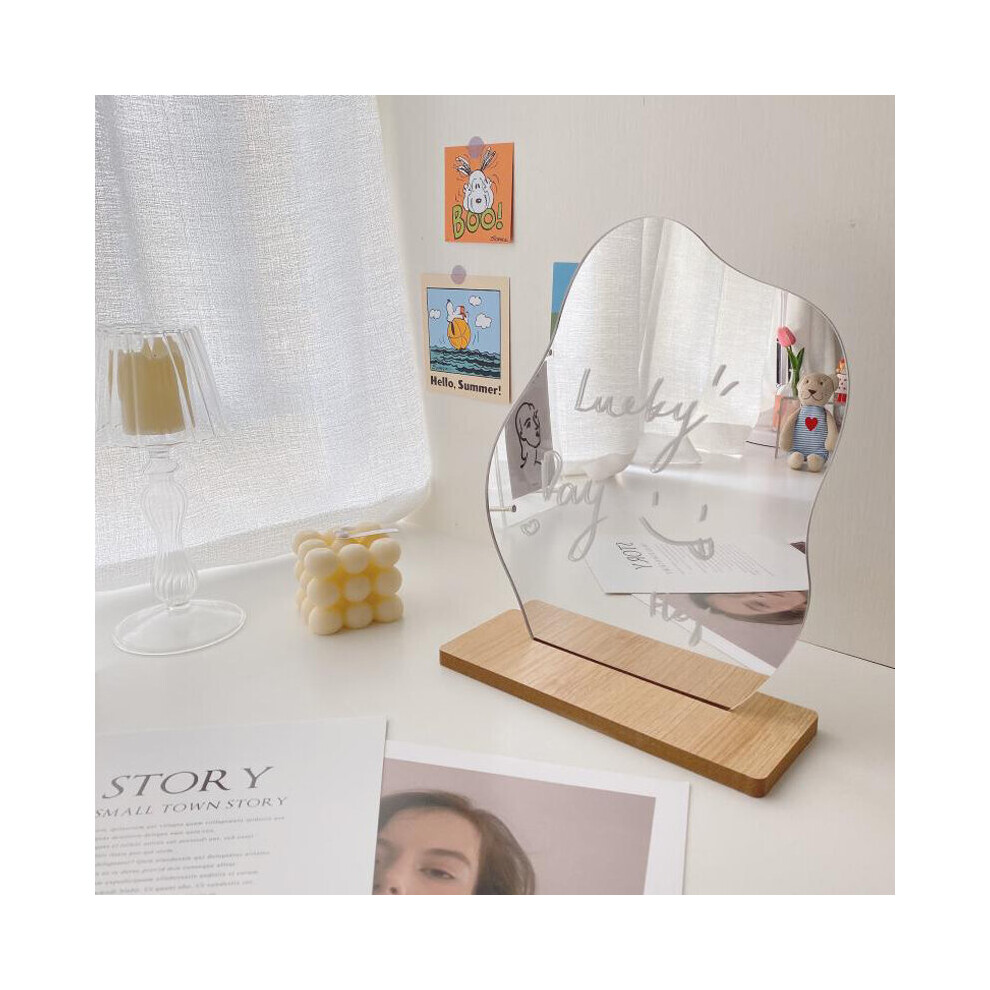 Ins Irregular Makeup Mirror Decorative Mirrors for Bed Room Home Decor Beauty Standing Mirror Cosmetic Stage Photo Tools