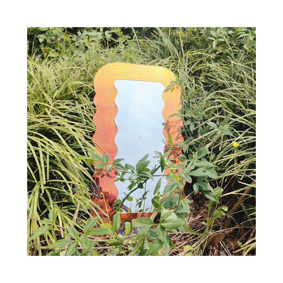 Irregular Decortive Mirror Ins Flower Shape Makeup Mirrors Acrylic Mirrors for Girls Dormitory Dressing Table Ornaments - Image 6