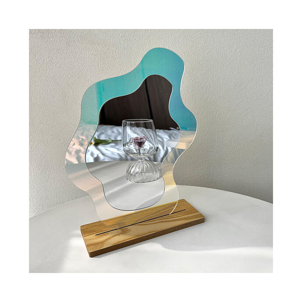 Irregular Flower Mirror Acrylic Makeup Mirror Wall Hanging Decorative Mirror for Dormitory Bedroom Desktop Ornament Home Decor - Image 3