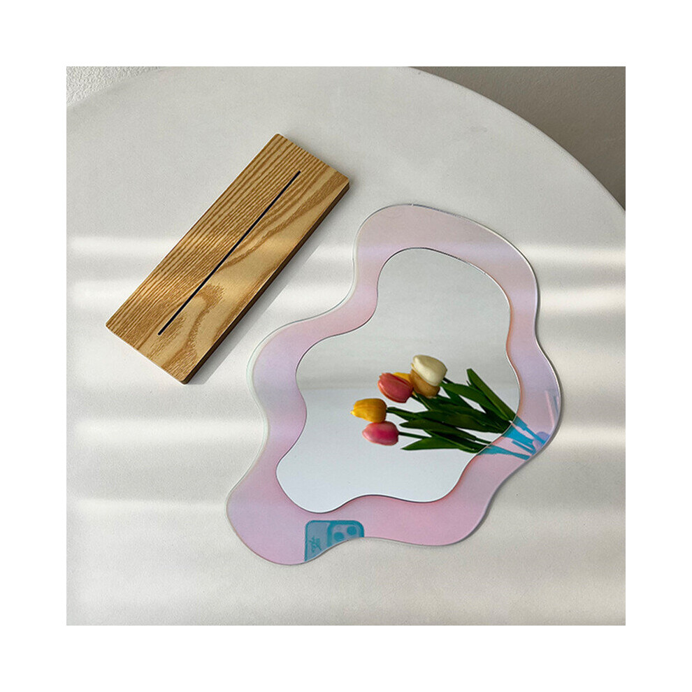 Irregular Flower Mirror Acrylic Makeup Mirror Wall Hanging Decorative Mirror for Dormitory Bedroom Desktop Ornament Home Decor - Image 5