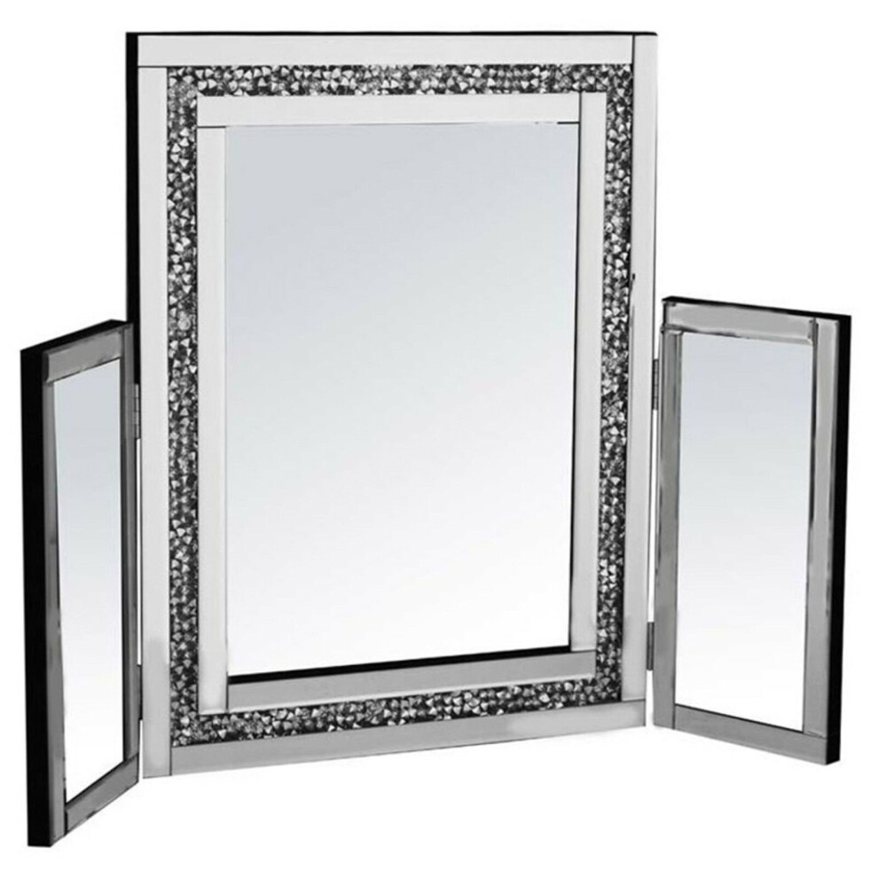 Large Gatsby Dressing Table Mirror All Glass Mirror Crystal Mirror