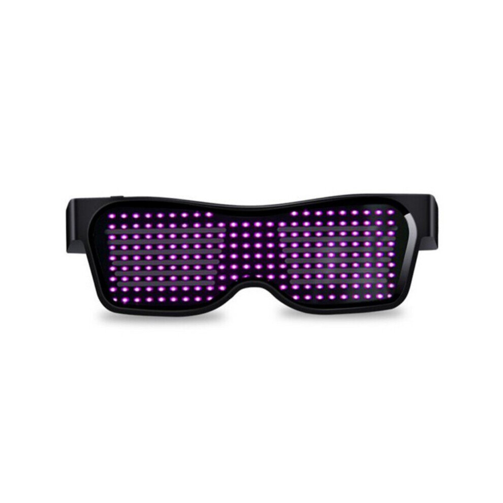 Magic Bluetooth Party Glasses Led Luminous USB Charging Glasses By APP Control Multi-language Flashing LED Party Supplies