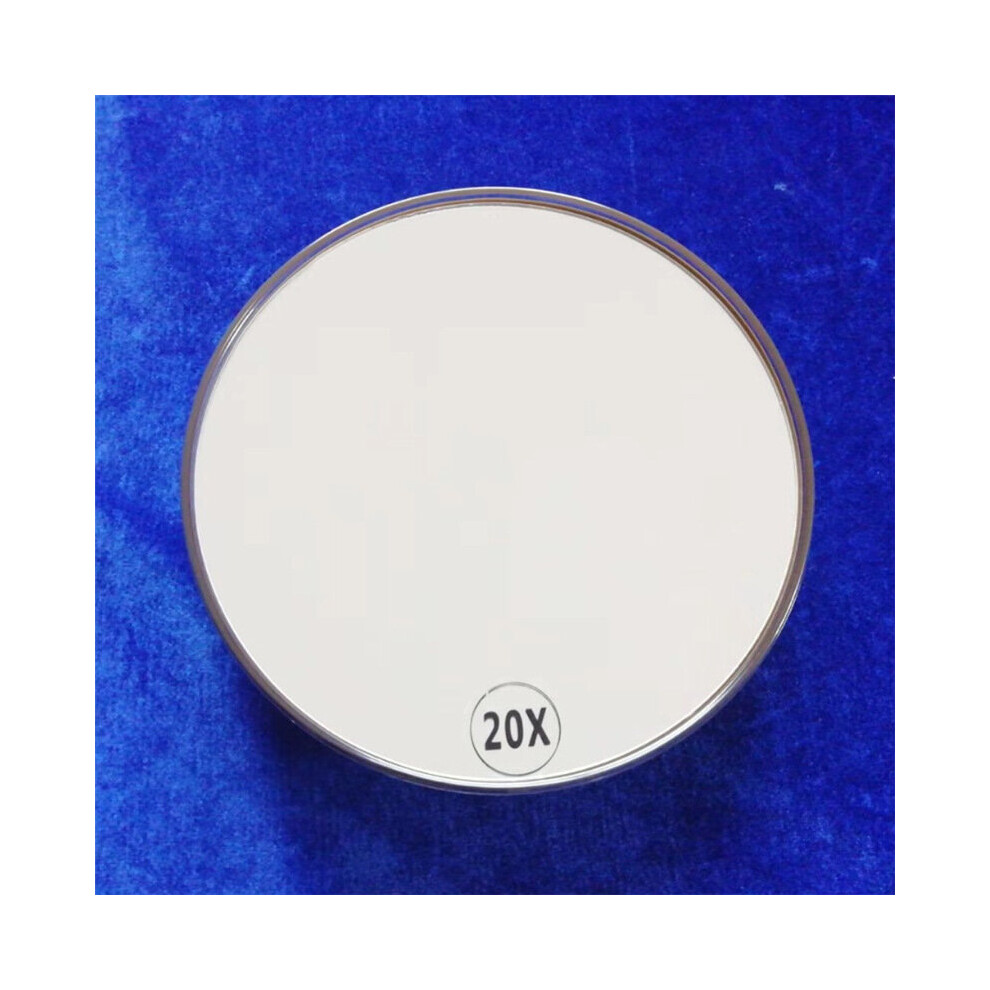 Makeup Mirror 20X Magnifying Mirror With 3 Suction Cups Cosmetics Tools Round Mirror Magnification