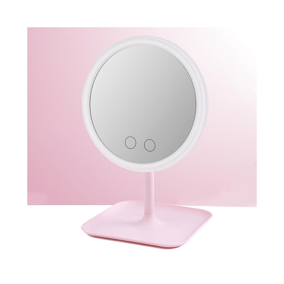 Makeup Mirror with Led Light 3/5 Light Switch LED Dimmable USB Charging Desktop Makeup Mirror Light Desktop Mirror