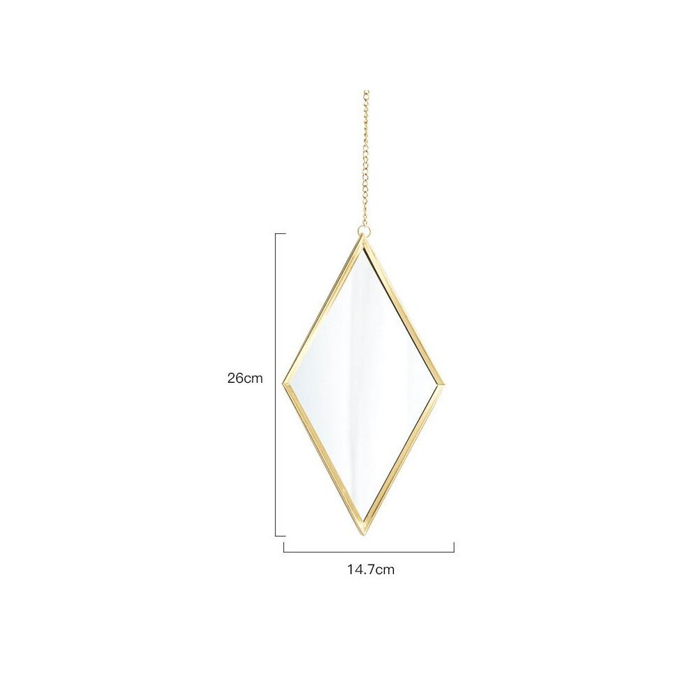 Metal Creative Mirror Wall Mmounted Bathroom Home Decor Decorative Mirror Makeup Beauty
