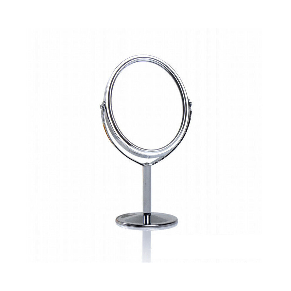 Metal Small Makeup Mirror 1:2 Magnifying Glass Portable Desktop Double-sided Decorative Mirrors 360 Degree Rotating Mirrors