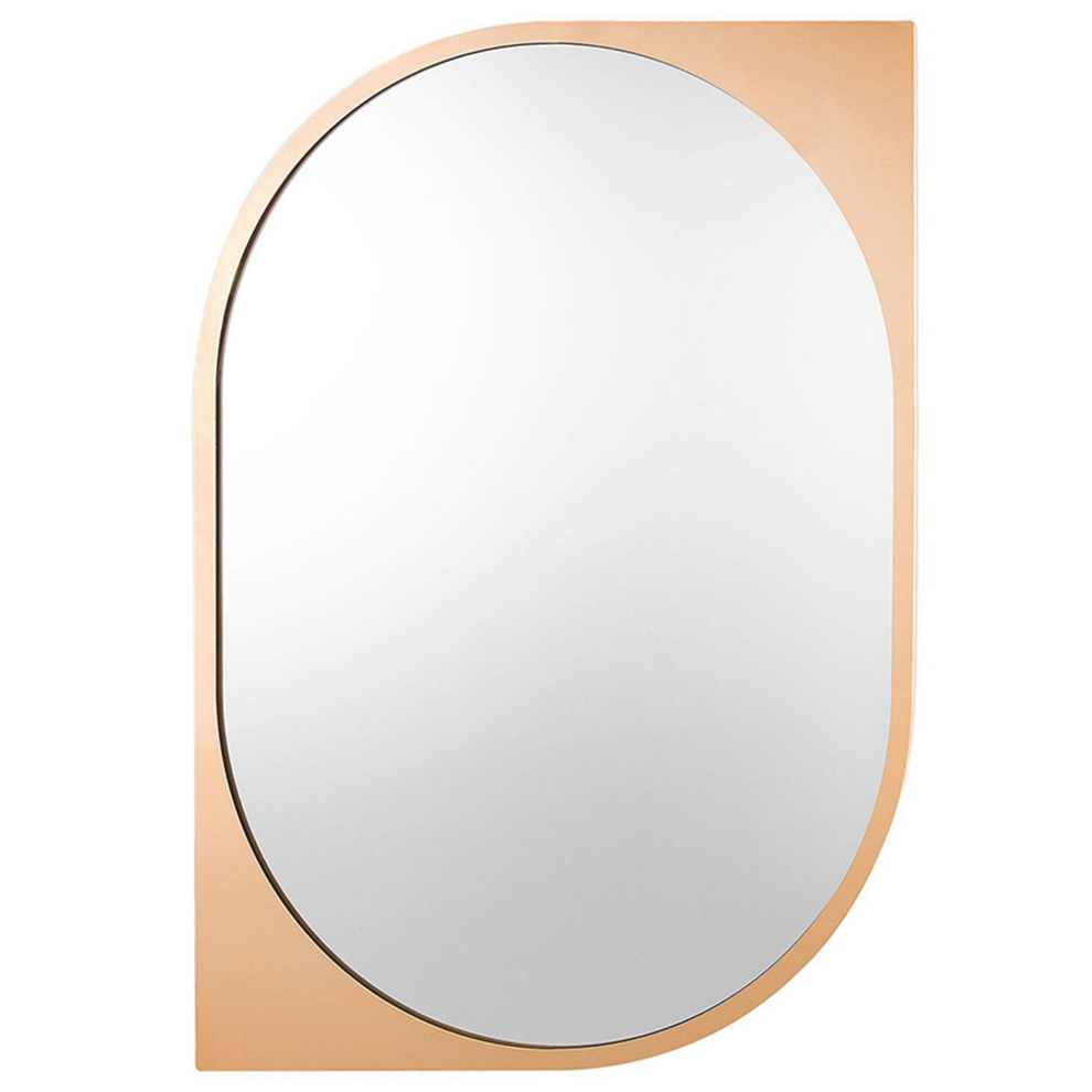 Metal Wall Mirror 65 x 90 cm Gold HIREL