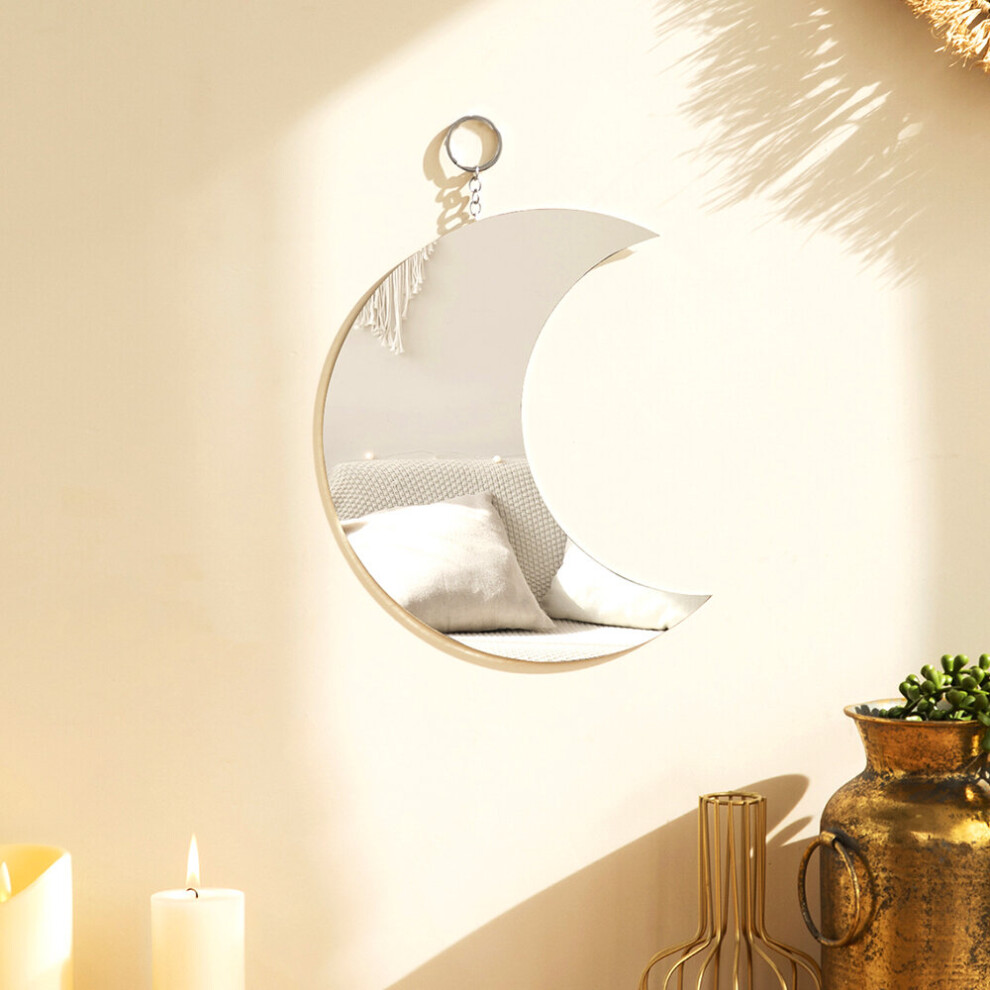 Mirror Wall Decor Acrylic Moon Mirror Boho Decoration Home Room Decor Vintage Mirrors for Bedroom Living Room - Image 3