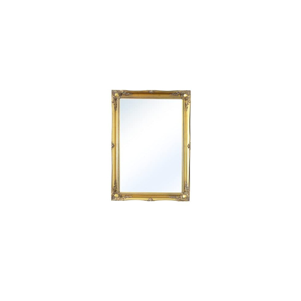 MirrorOutlet Large Gold Antique Style Ornate Big Wall Mirror Bargain 3FT6 X 2FT6 106CM X 76CM, Wood