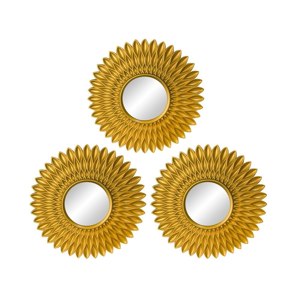 Mirrors for Wall Decor Set of 3 Hanging Ornament Art Crafts Supplies for Home Bedroom Bathroom Small Round