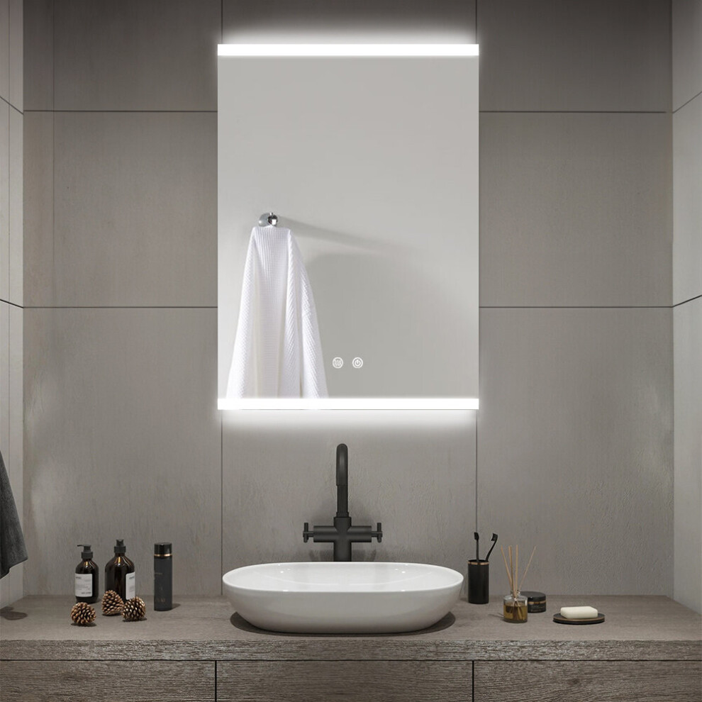 Modern Frameless 1-Door LED Mirror Cabitnet