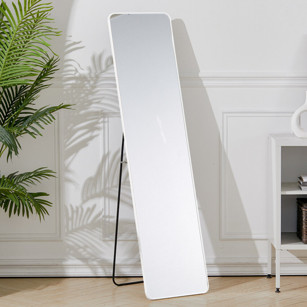 Modern Rectangular Metal Full Length Mirror Floor Mirror
