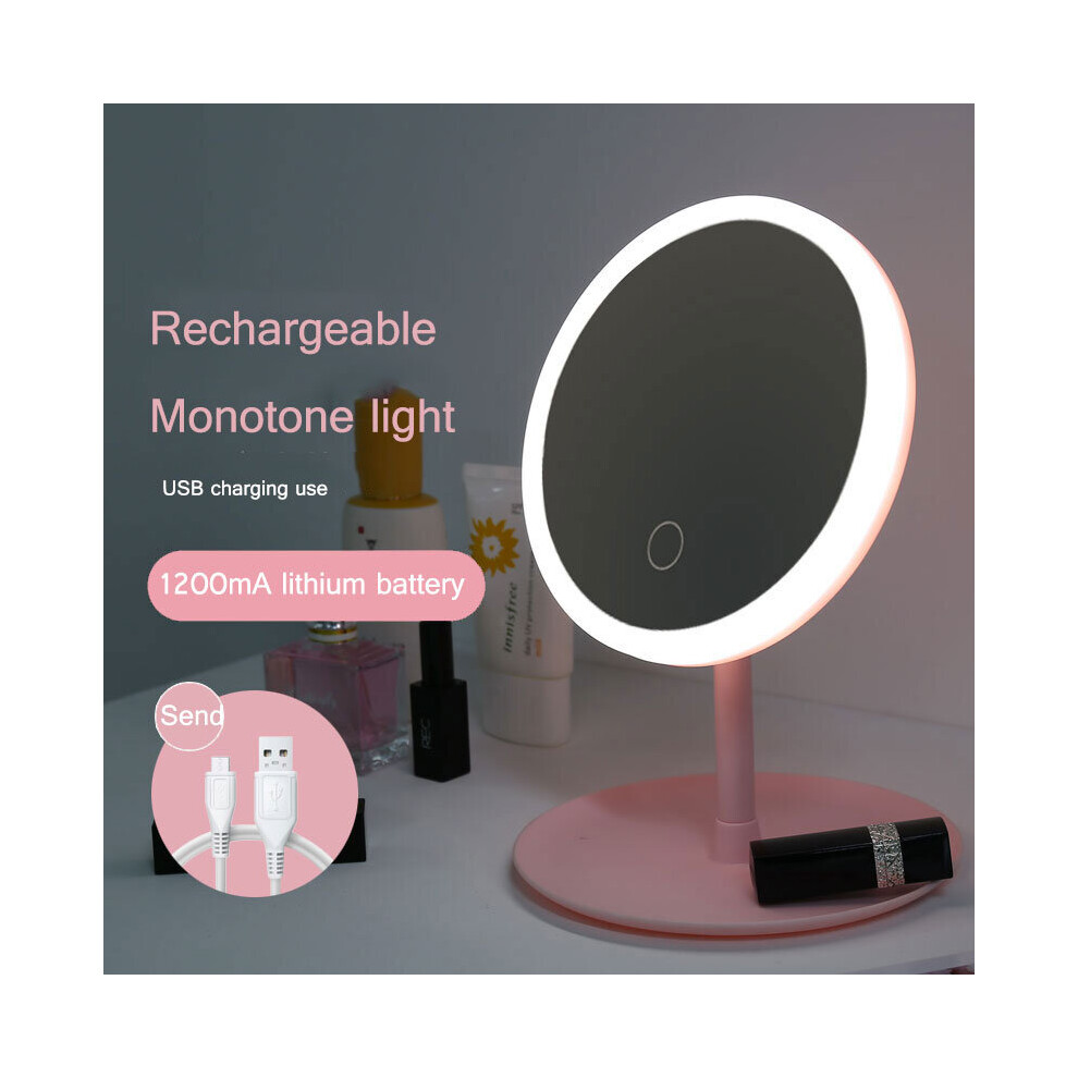 Net Red Makeup Mirror Light Included Led Desktop Desktop Mirror Student Convenient Fill Light Beauty Makeup Dormitory Mirror