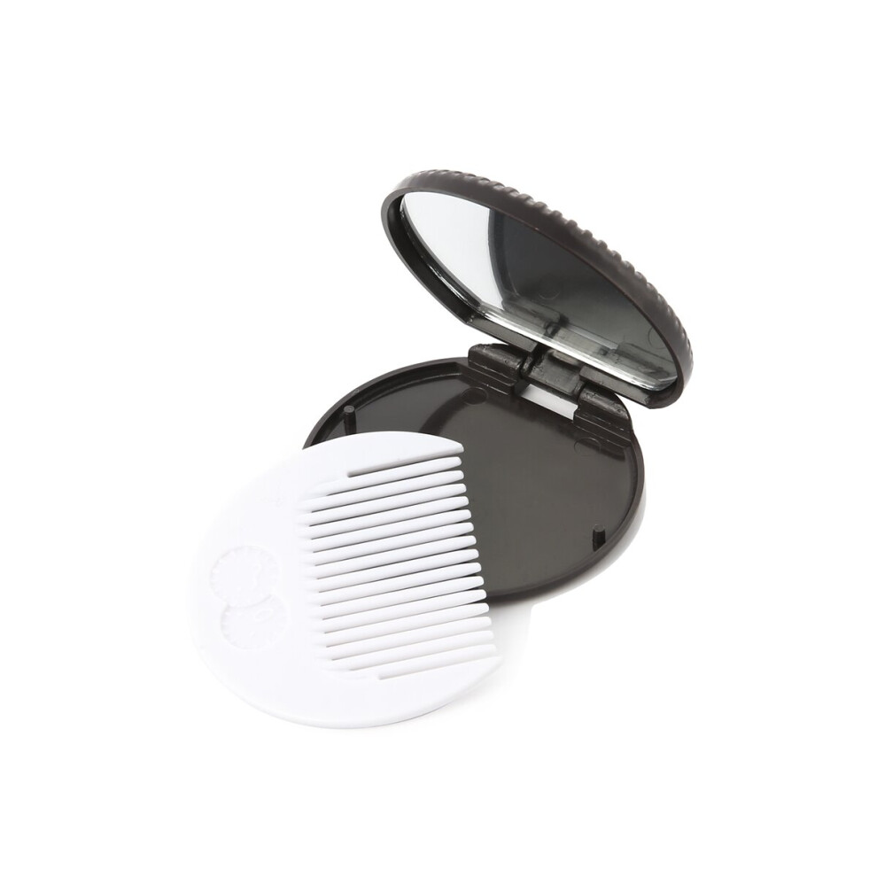 Newest Arrival Mini Mirror Comb Set Chocolate Cookie Round Shaped Mirror Comb Makeup Accessories