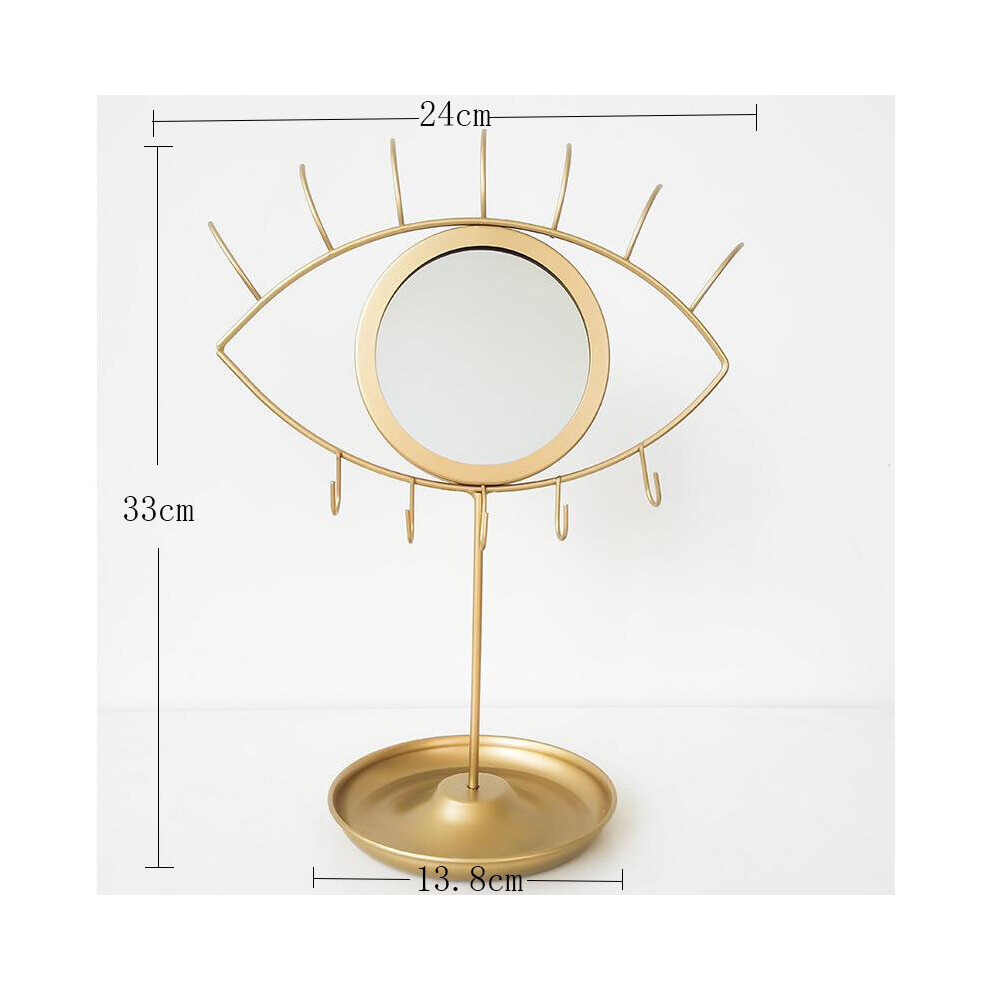Nordic Multi-function Portable Desktop Mirror Eye Pattern Detachable Bathroom Dressing Table Creative Beauty Makeup Tool Mirror