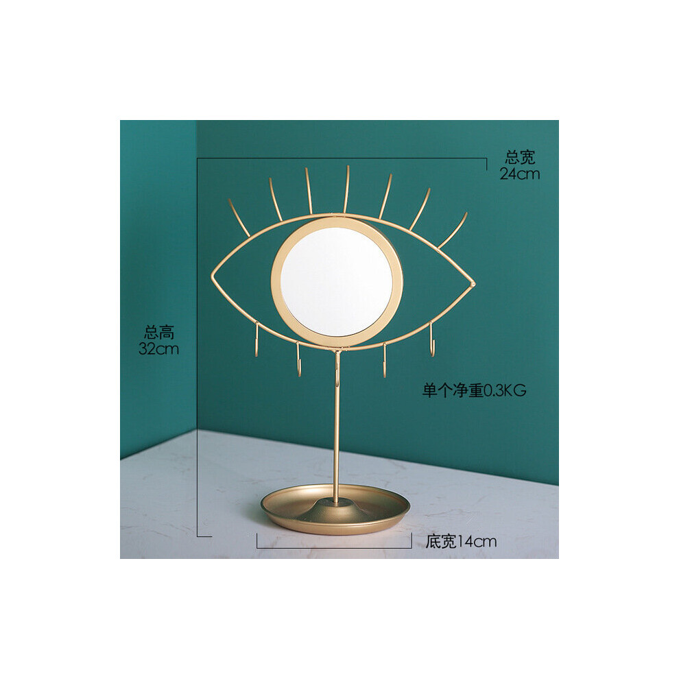 Nordic Multi-function Portable Desktop Mirror Eye Pattern Detachable Bathroom Dressing Table Creative Beauty Makeup Tool Mirror