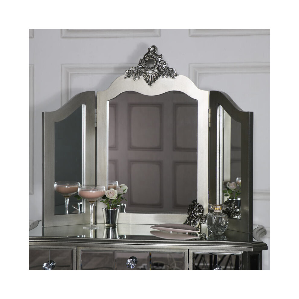 Ornate Triple Dressing Table Mirror - Tiffany Range