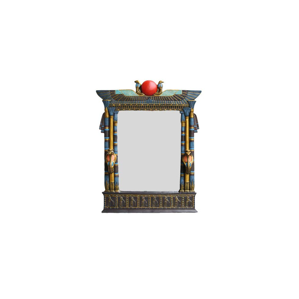 Pacific Trading Large Egyptian Beautiful Wall Mirror Plaque Made of Polyresin