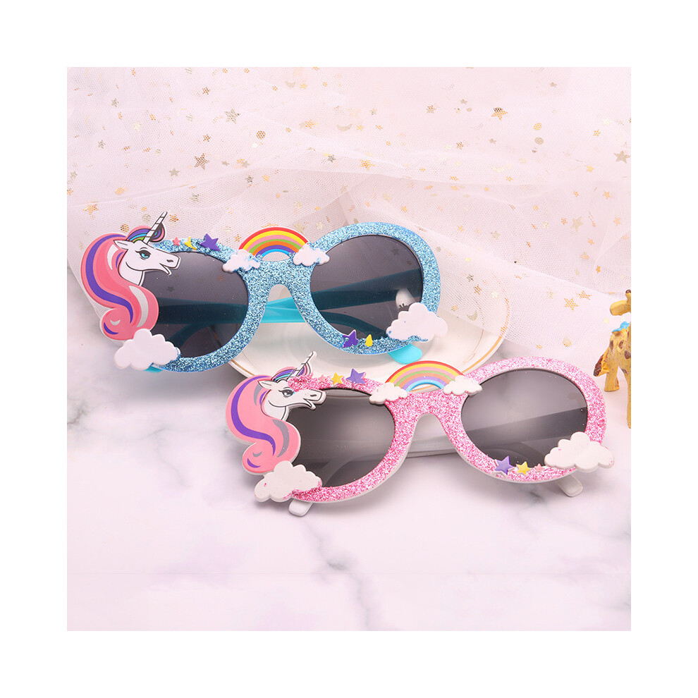 Party Decoration Rainbow Sequin Pink Unicorn Cartoon Birthday Glasses for Unicorn Party Supplies Baby Shower Bride To Be