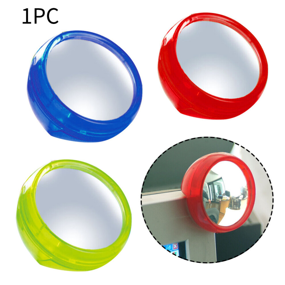 Personal Safety Practical Self Adhesive Computer Rearview Mirror Round Convex Cubicle Monitor Laptop Small Random
