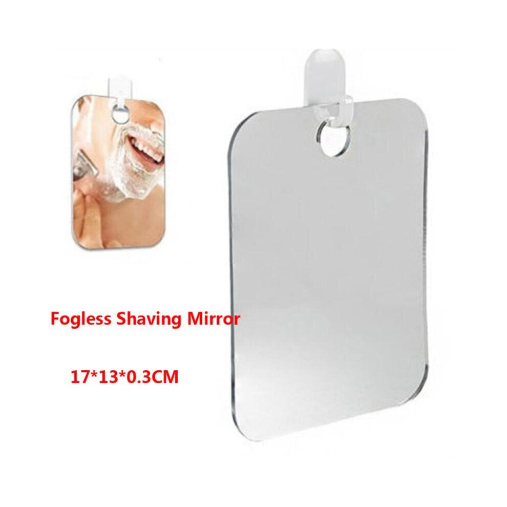 Portable Acrylic Anti Fog Shower Mirror Powerful Sucker Anti-Fog Portable Traveling Make Up Mirror Hand Held High Bathr