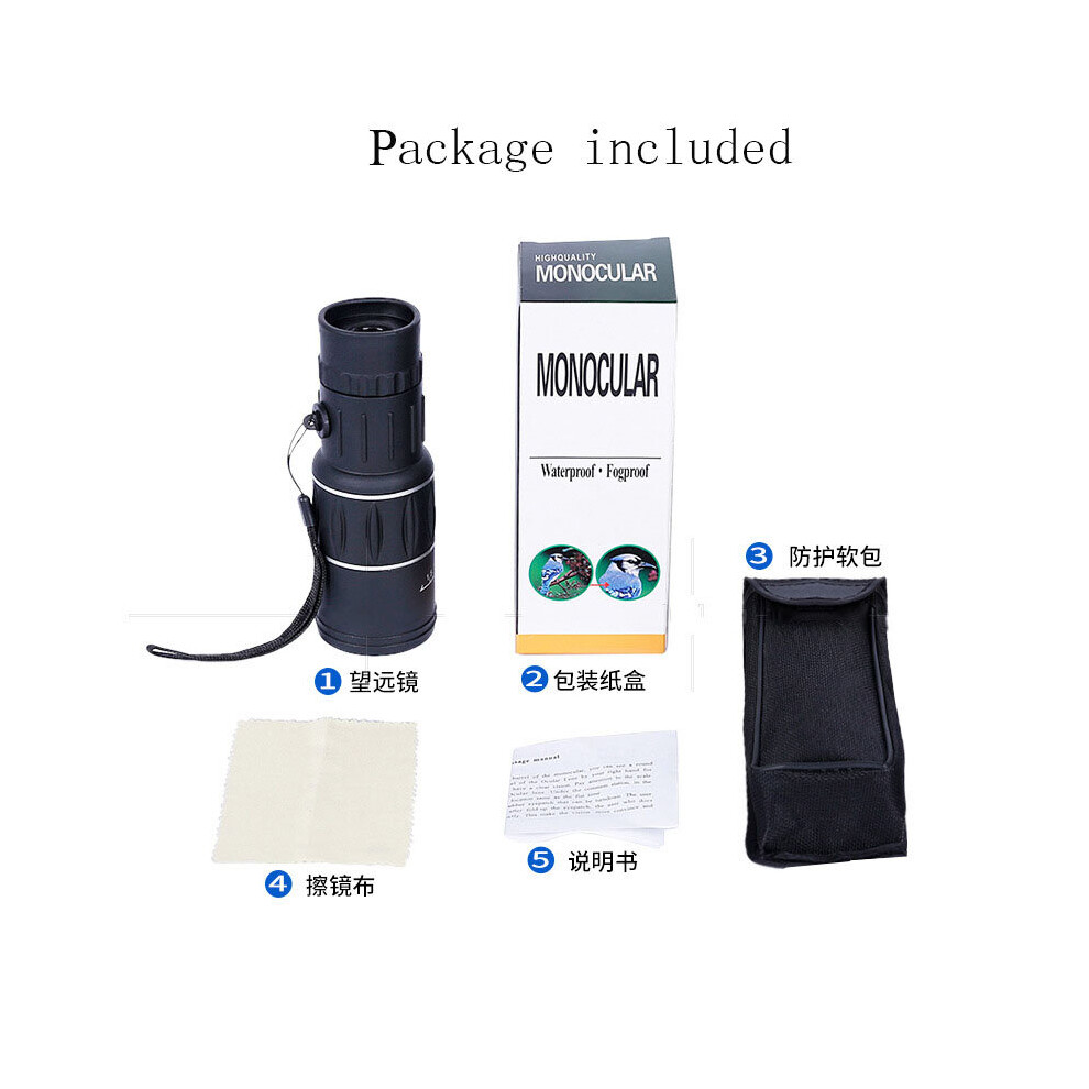 Portable Telescope 16X52 Military HD Professional Monocular Zoom Binoculars Optic Scope Big Vision Telescopio High Over