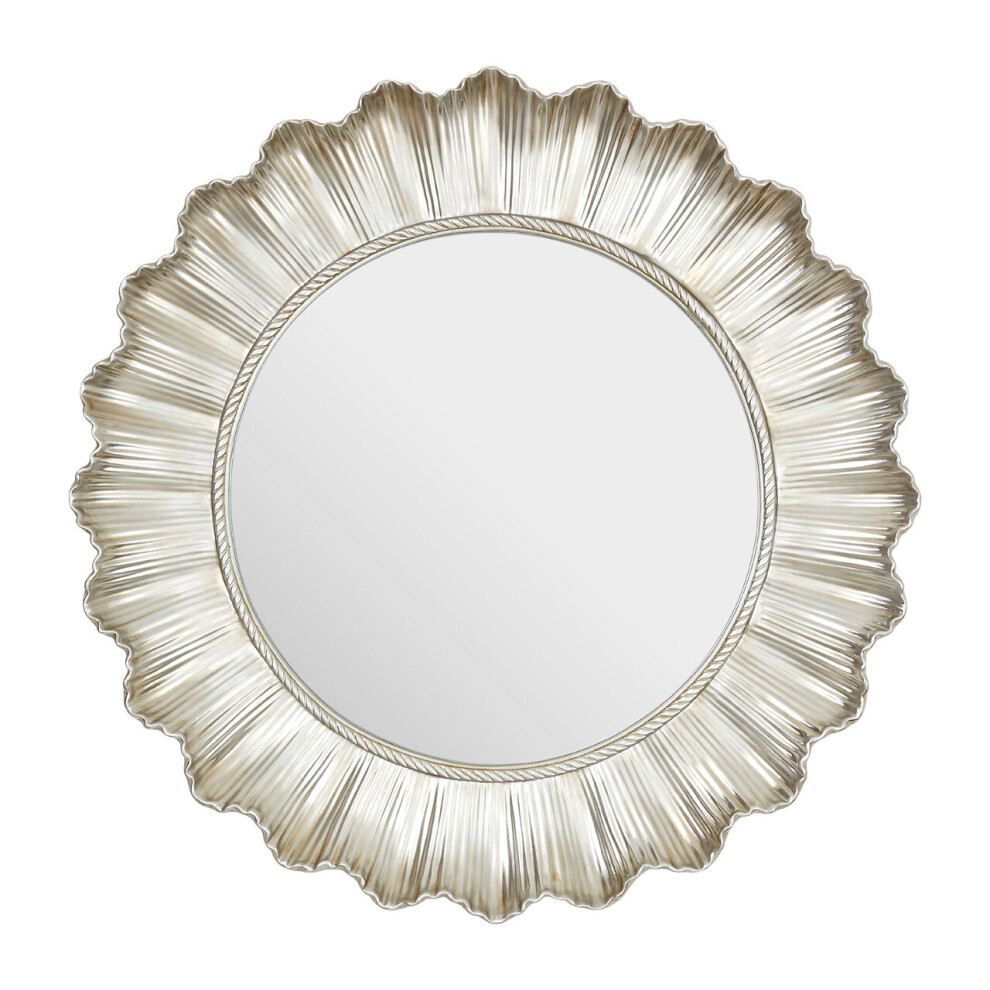 Premier Housewares Wall Mirror / Mirrors For Garden / Bathroom / Living Room With Rope Detail Decorative Frame / Metallic Finish Wall Mounted Mirrors
