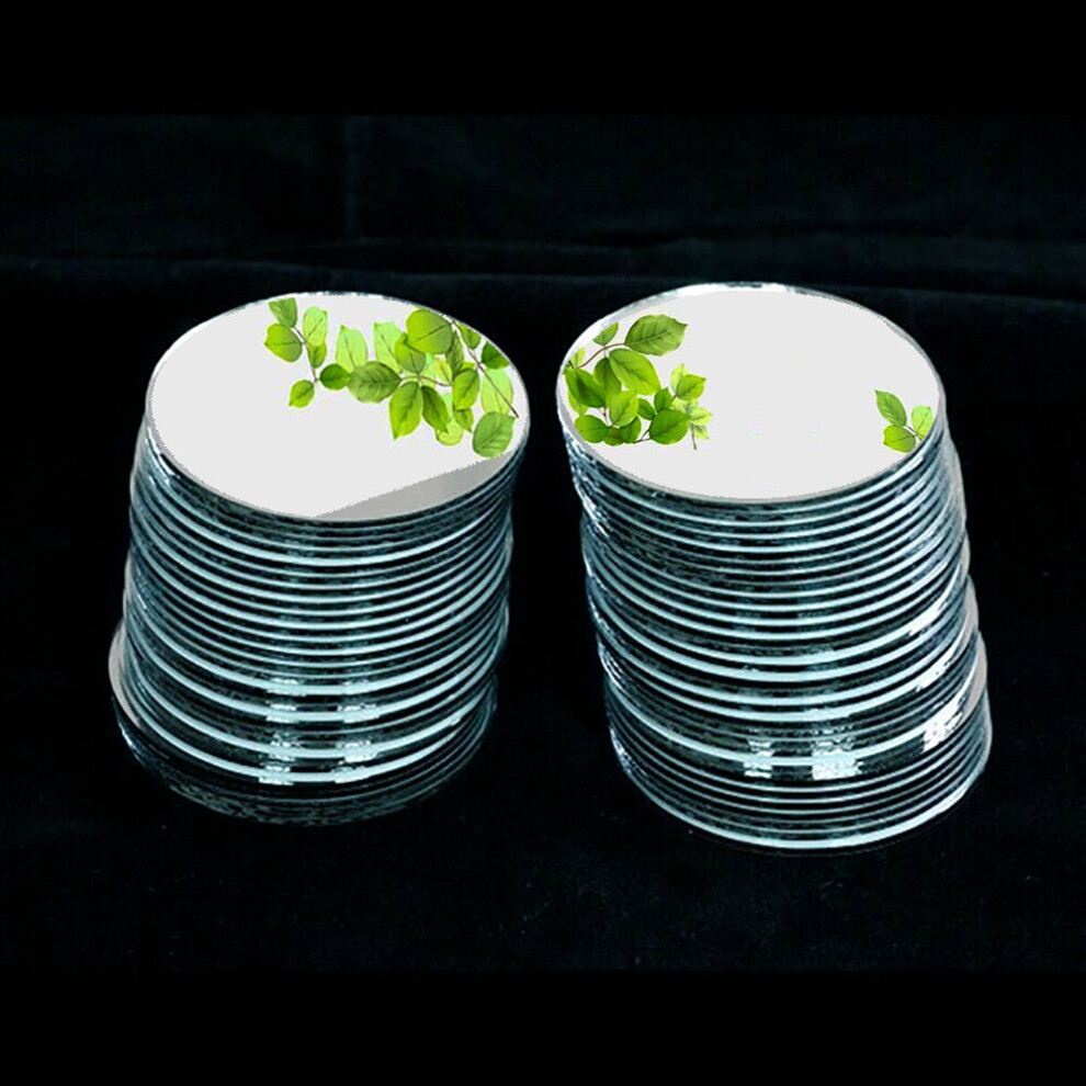 Round Glass Mirror Pieces Mosaic Rectangle Square Oval Glass Mirror Heart Shape Cosmetic Mirror Pieces Size and Shape