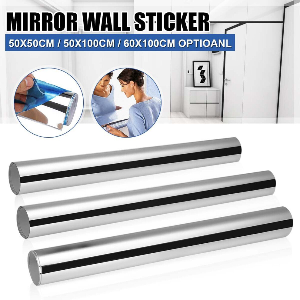 Self-adhesive reflective film mirror game mirror film wall sticker removable mirror sticker