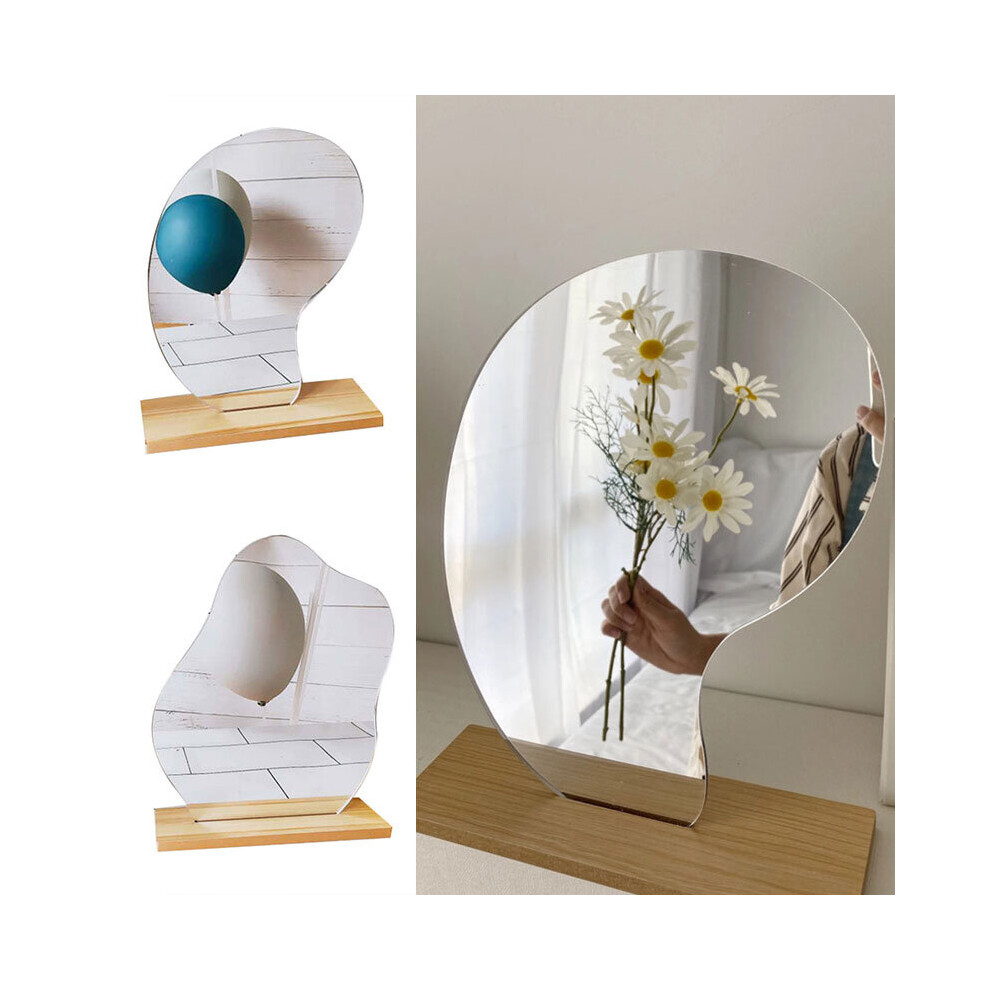 Style Makeup Mirror Ins Irregular Acrylic Mirror Irregular Mirror Lens Home Bedroom Supplies Decoration Mirror