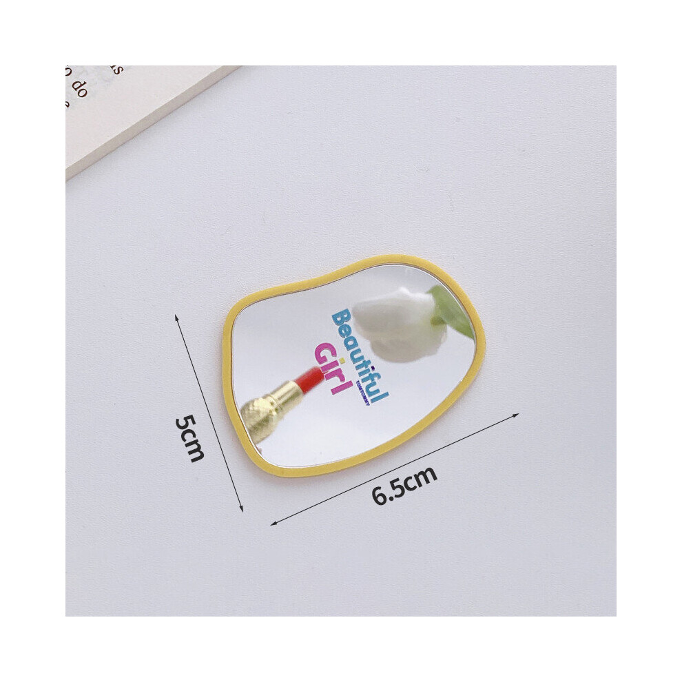 Style Unique Cell Phone Stand Irregular Retractable Makeup Mirror Mobile Phone Holder Creative Phone Decoration