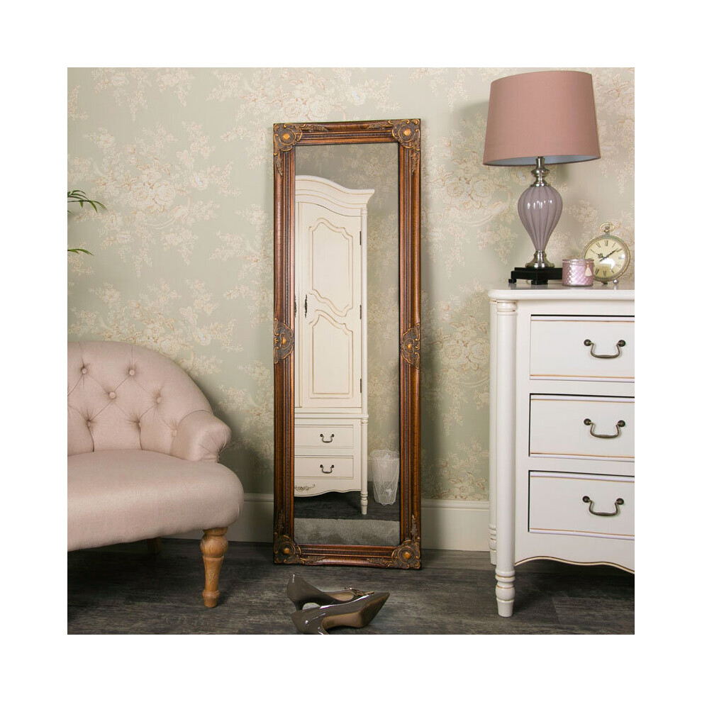 Tall Gold Wall Mirror 47cm x 142cm