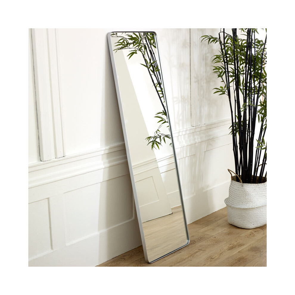Tall Silver Wall / Floor / Leaner Mirror 47cm x 142cm