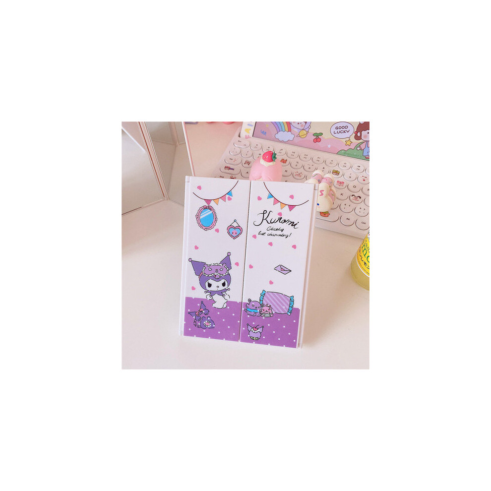 Three-sided Folding Creative Magical Mirror Toy Dressing Light Make Up Mirror Portable Mirrors Gift for Children