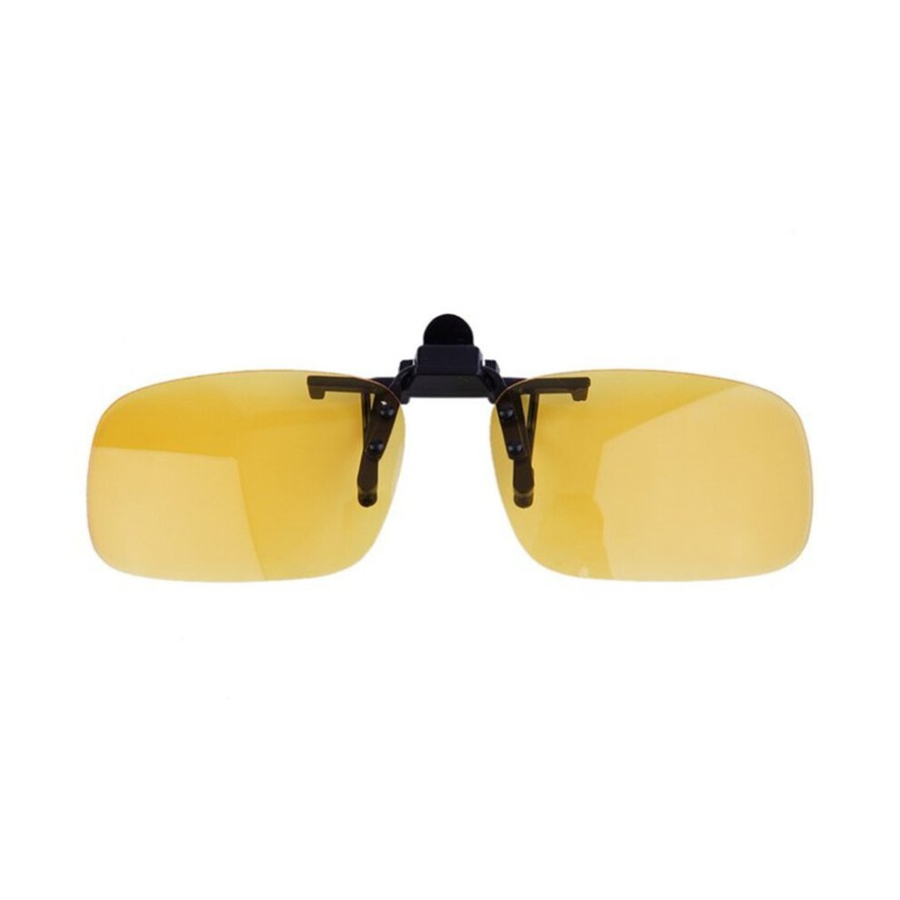 Unisex Clip Polarized Sunglasses Driving Night Vision Clip-on Flip-up Lens Sunglasses Eyewear Clip On Lens Anti-UV 400