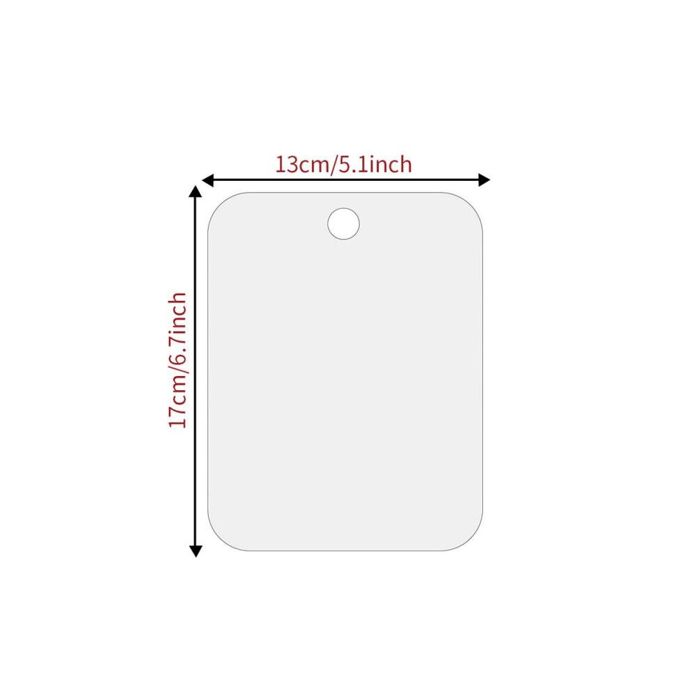 Useful Anti Fog Shower Bathroom Mirror Fog Less Bath Wall Small Rectangular Washroom Acrylic Mirror Portable Men Shaving Tool