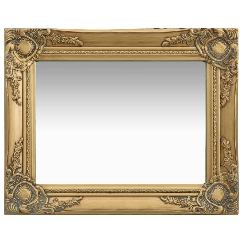 Wall Mirror Baroque Style 50x40 cm Gold