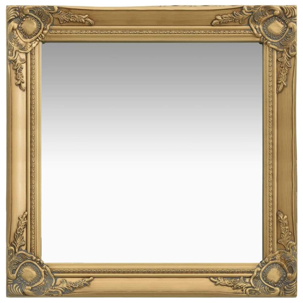 vidaXL Wall Mirror Baroque Style 60x60 cm Gold