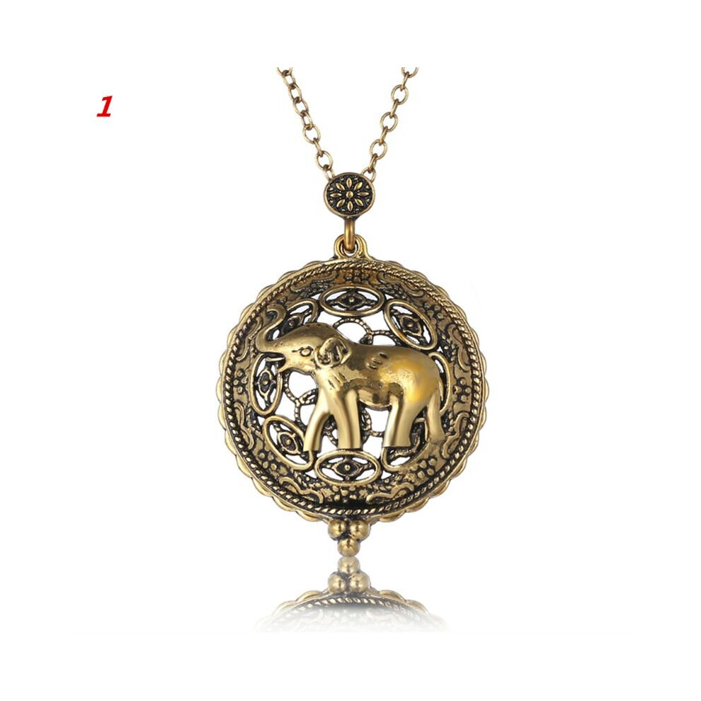 Vintage Chain Magnifying Glass Necklace Pendant Grandma Gift Metal Antique Magnifier