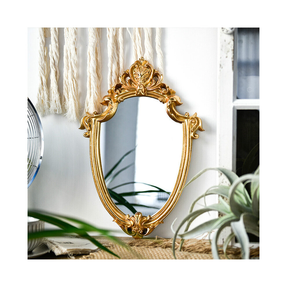 Vintage Embossed Makeup Mirror Room Acsesories Wall Stickers Home Decor Bathroom Mirror - Image 3