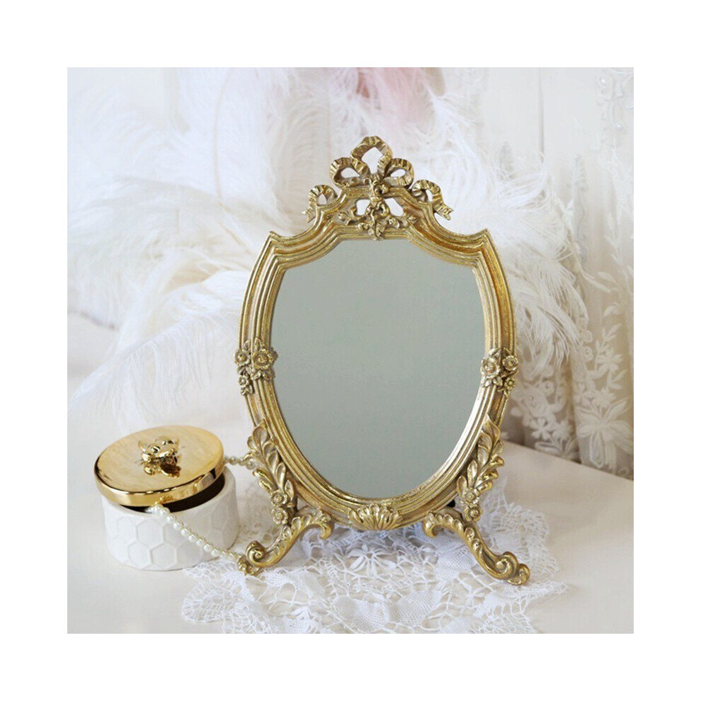 Vintage Embossed Makeup Mirror Room Acsesories Wall Stickers Home Decor Bathroom Mirror - Image 4