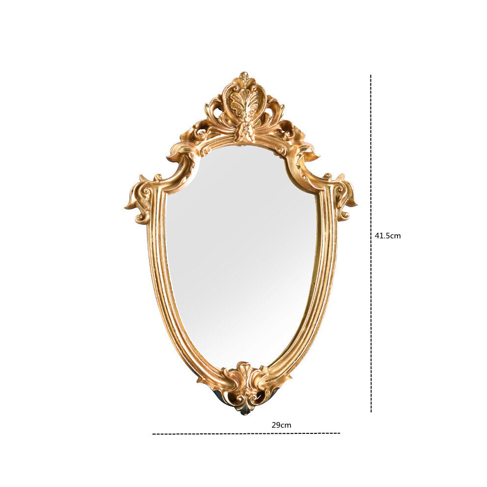 Vintage Embossed Makeup Mirror Room Acsesories Wall Stickers Home Decor Bathroom Mirror - Image 6