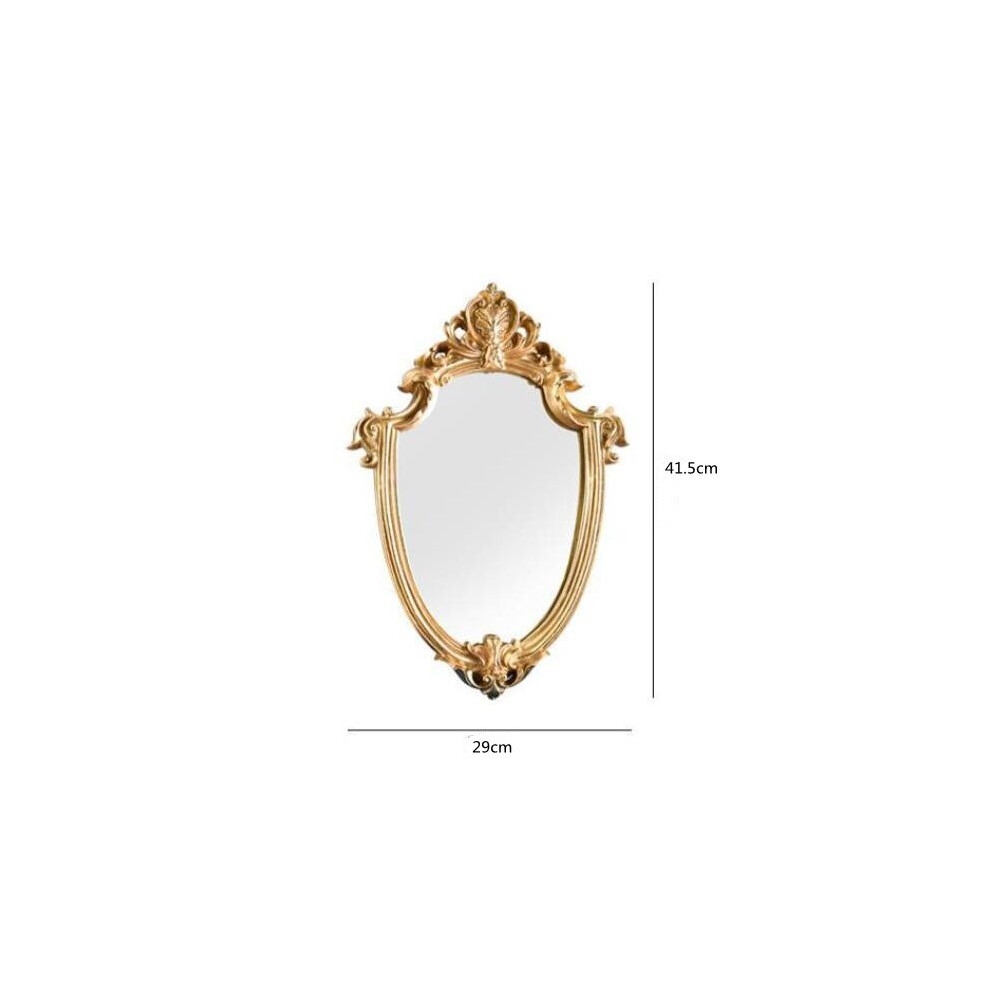Vintage Embossed Makeup Mirror Room Acsesories Wall Stickers Home Decor Bathroom Mirror