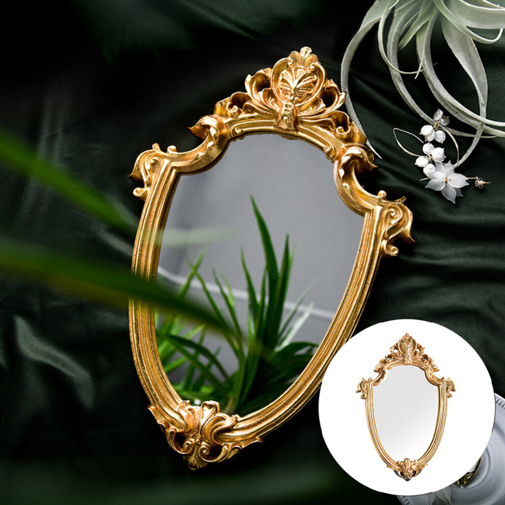 Vintage Makeup Mirror Frame Mirror Decorative Wall Hanging Mirror Small Nordic Retro Decoration Mirror Makeup Wedding Gift - Image 3